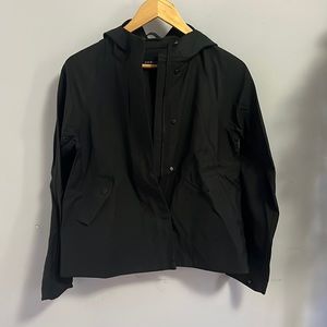 Everlane The Cropped City Anorak Black XXS